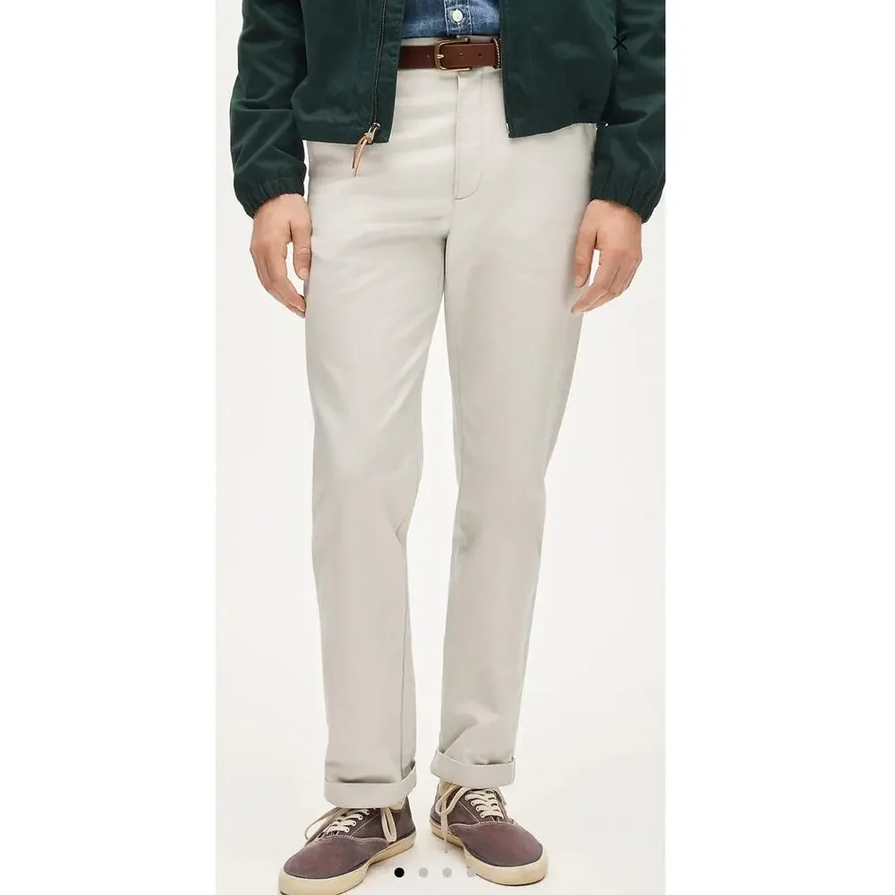 NWT J. Crew Broken-In Straight Chino Pant Stone 34/30
